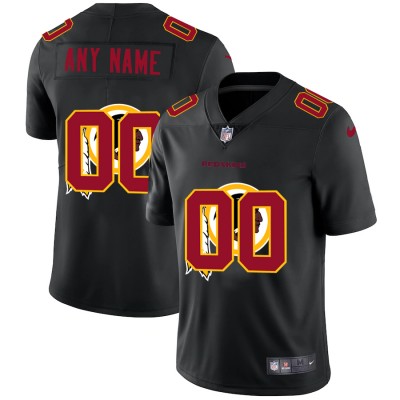 Nike Washington Commanders Custom Men's Team Logo Dual Overlap Limited NFL Jersey Black